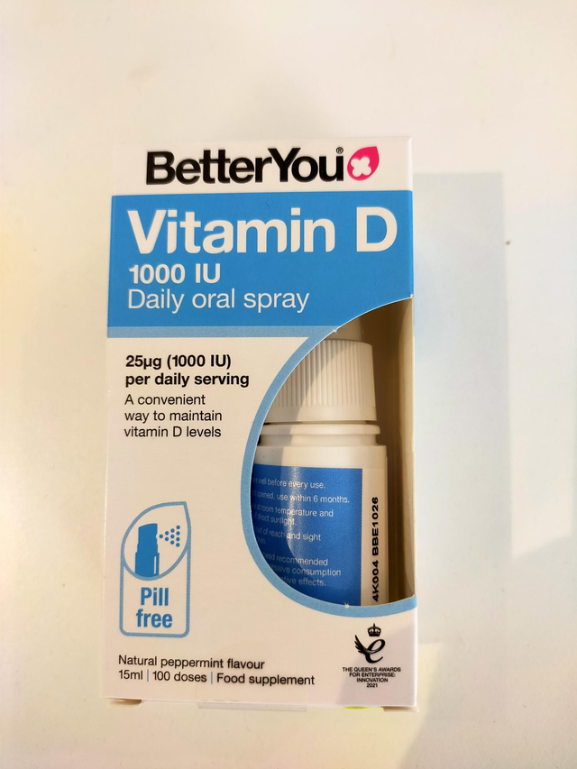 BetterYou D3 1000iu 15ml spray 13658