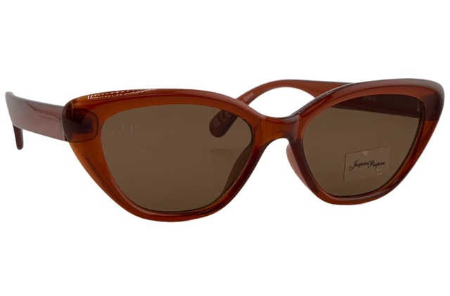 Mid Brown Cat Eye Sunglasses With Brown Lens