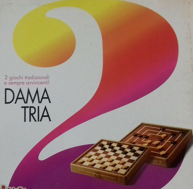 Gioco da tavolo: DAMA TRIA - 2 DRAUGHTIS MORRIS - produttore Didacto 