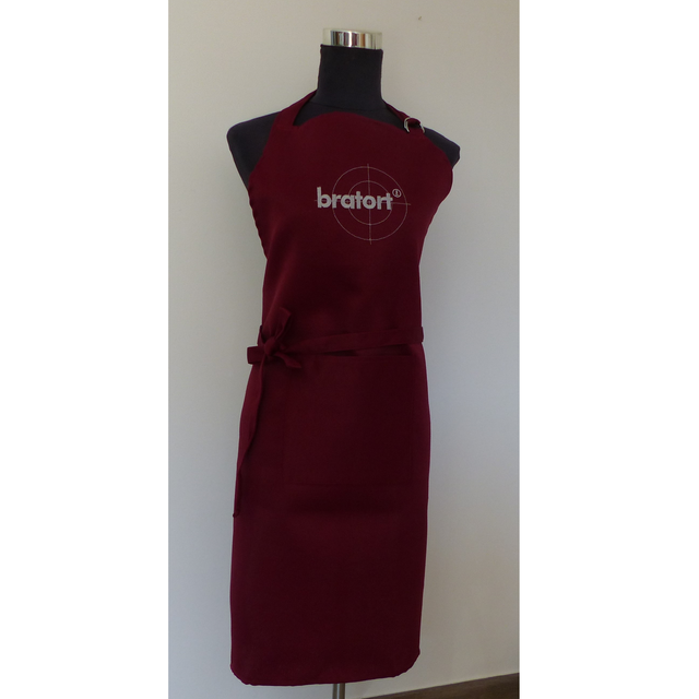 Schürze bordeauxrot „Bratort“