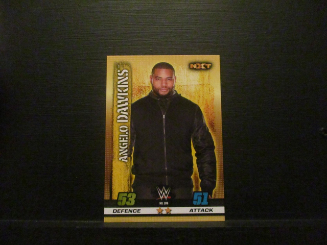 Angelo Dawkins - NXT Slam Attax 10th Edition Original Trading Card #186