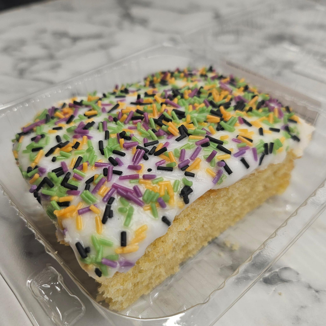 Vanilla Sprinkle Sponge Slice