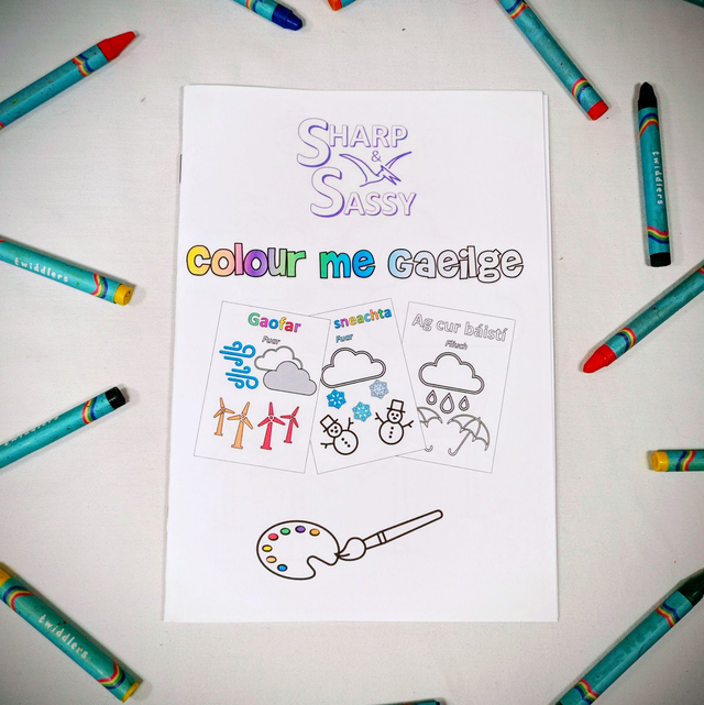 *Aimsir* Colour Me Gaeilge (Weather)