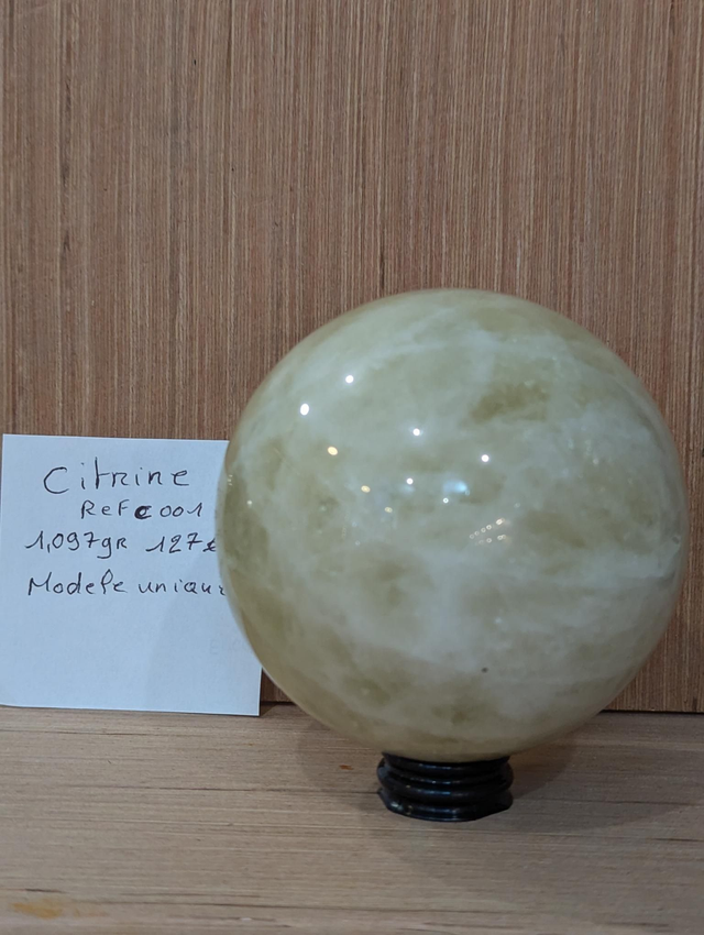C001 sphère citrine