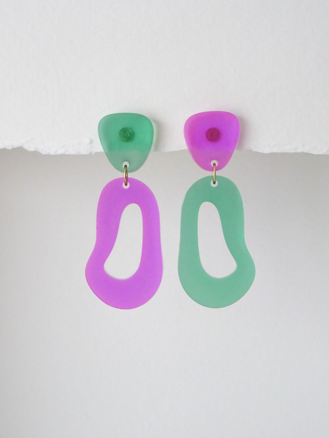 Bicolore : Violet &amp; vert