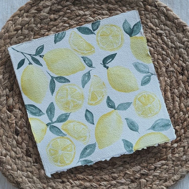 Original Aquarell - Zitronen