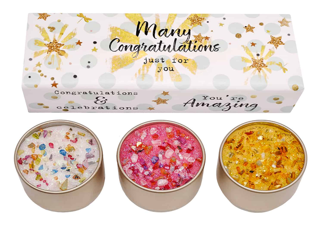 Many Congratulations Candle Gift Box 