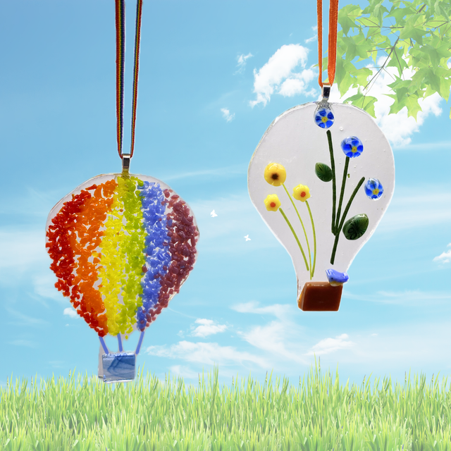 22.03.26 @ 1pm - Fused glass hot air balloon