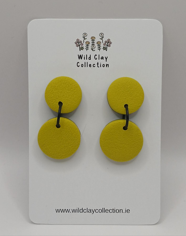 Lime Green Circle Dangle