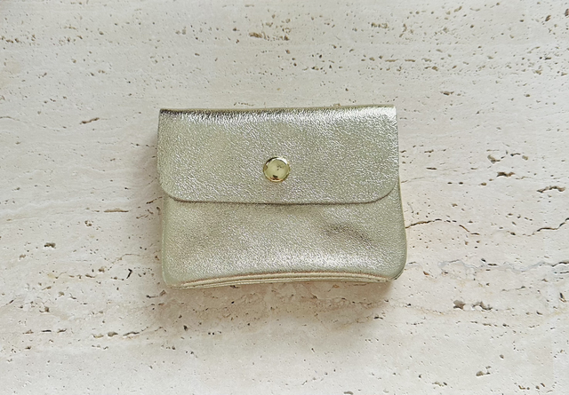 Portemonnee goud glitter 