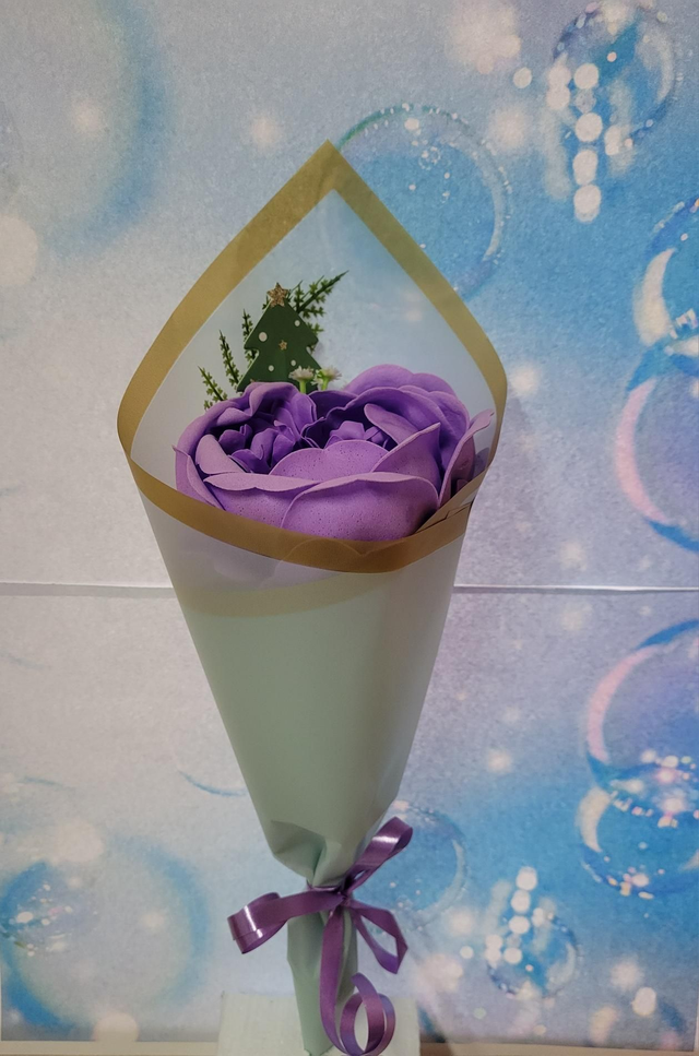 Pivoine de savon violette 