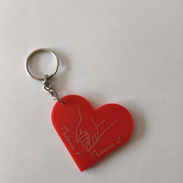 Porte clés coeur plastique (version B)