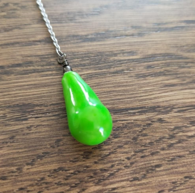 Pendule &quot;goutte&quot; - vert