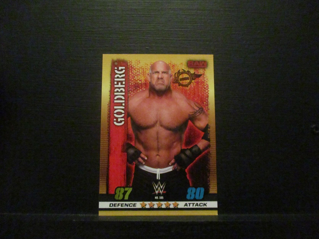 Goldberg - Raw Slam Attax 10th Edition Original Trading Card #105