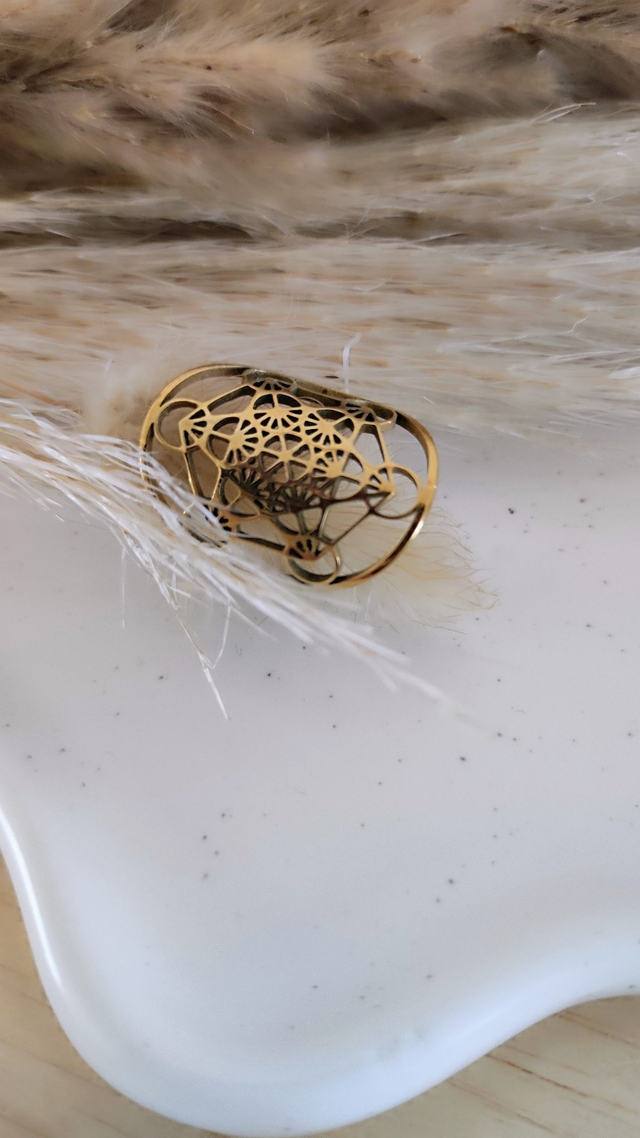 Bague Métatron acier