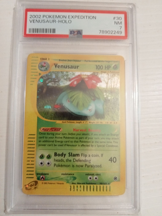 🌿 Venusaur Holo – Pokémon Expedition (EX) #30 – PSA 7 NM