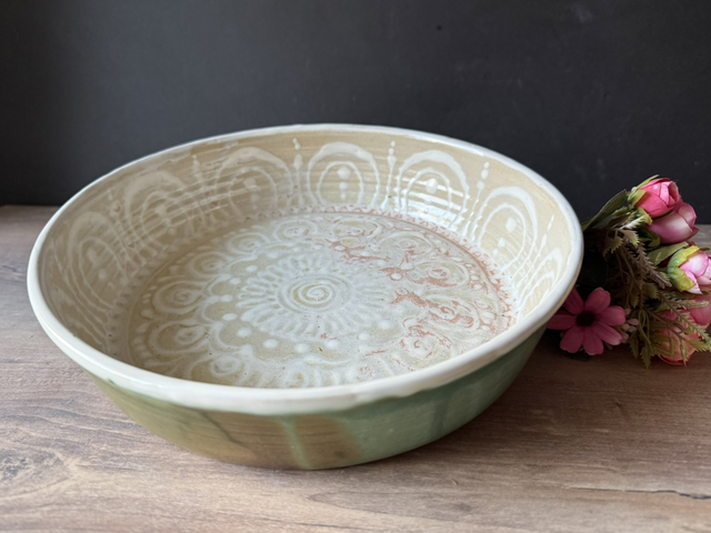 Turquoise Salad Bowl