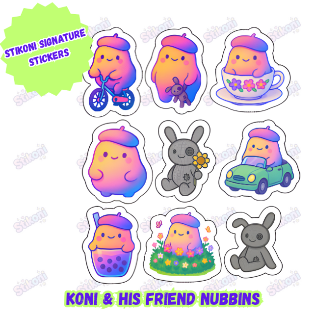 Stikoni Signature Stickers -Set of 9