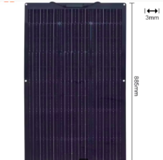 Flexibel zonnepaneel 100 watt voor boot of caravan (Nieuw)