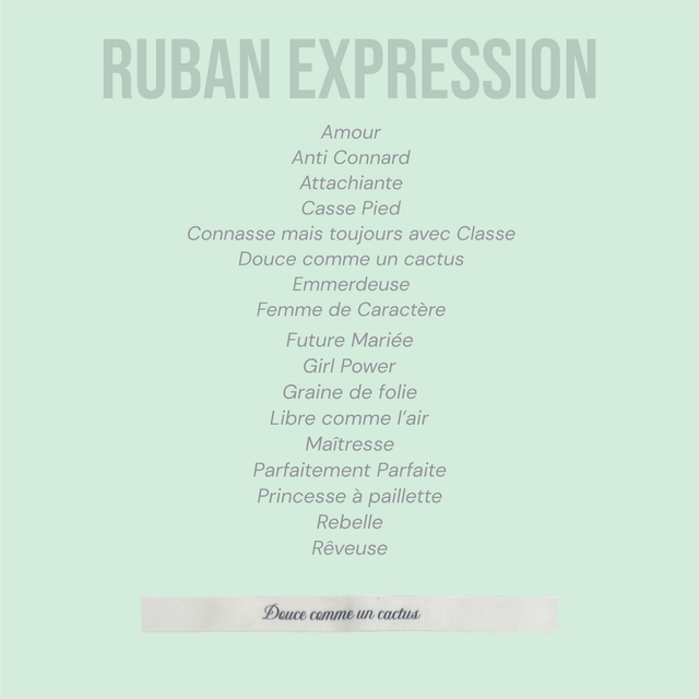 Ruban Personnalisé