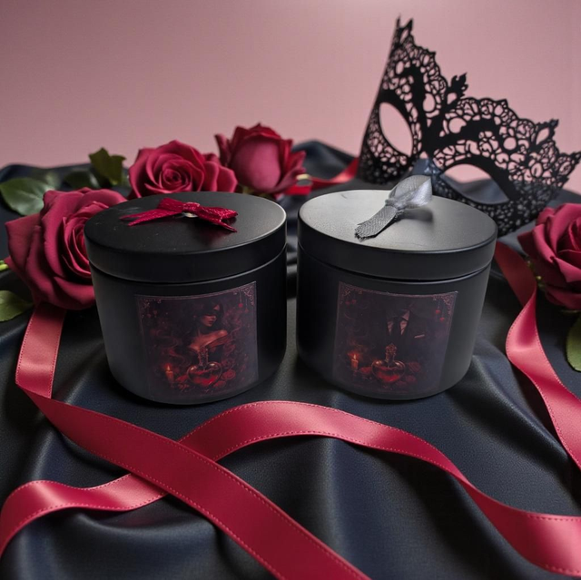 Duo bougies Saint-Valentin