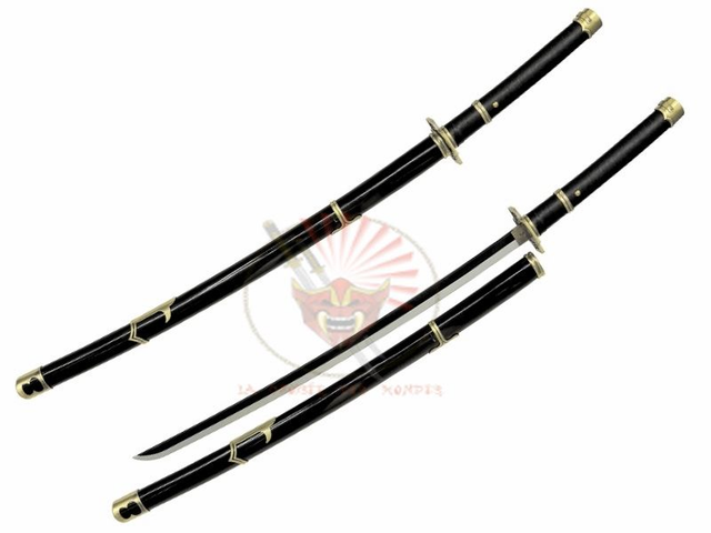 One Piece Katana Yubashiri Black Replique Epee Zoro