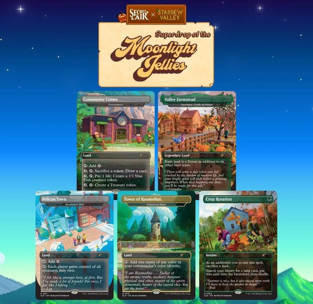 The Gathering Magic: Secret Lair X Stardew Valley: Life In Pelican Town Non-Foil Edition – 5 English Trading Cards