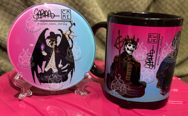 11oz Mug with 10cm Round Coaster
