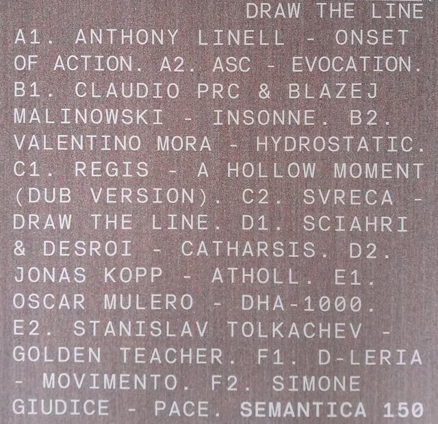 Various - Draw The Line - SEMANTICA 150 - 3x12"
