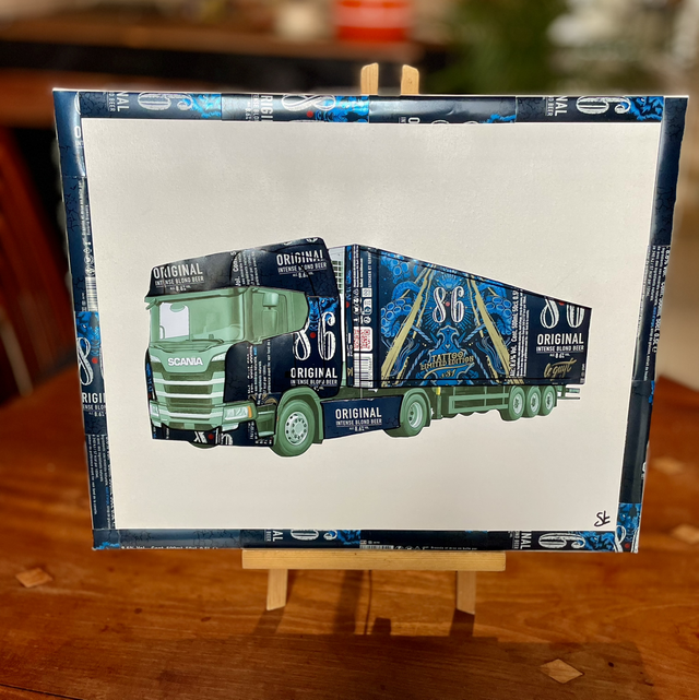 Tableau camion  40x50 cm 