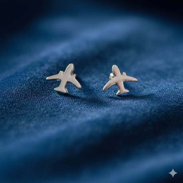 Boucles d'oreilles Avion 
