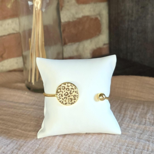 Bracelet Jonc Leopardia 20mm – Élégance et Sauvagerie Réunies