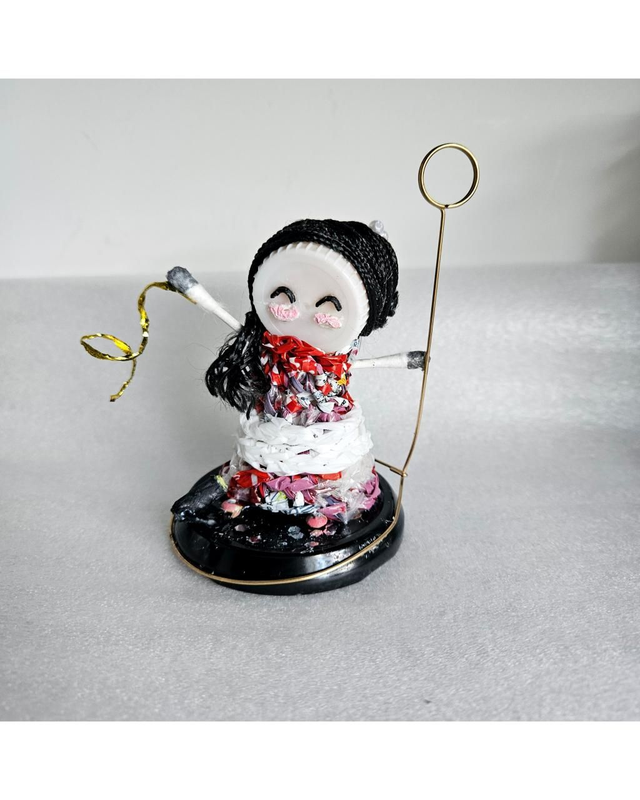 ECO Handmade Card / Stand / Table Card Holder With dancing girl on the stage