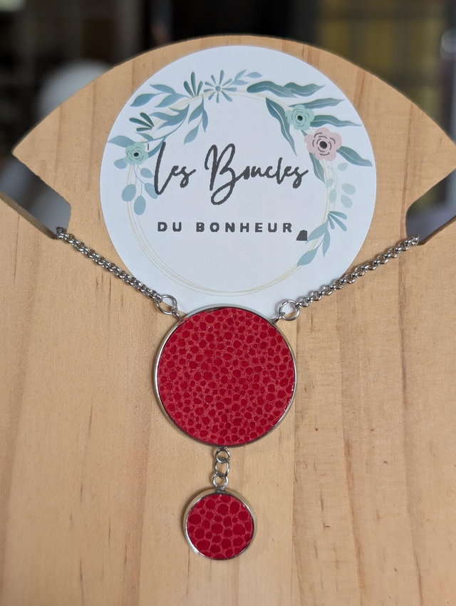 Collier 6 rouge