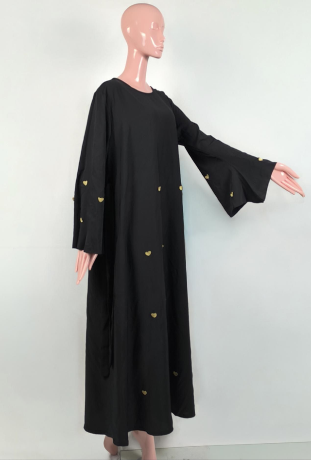 Abaya mit Herzchen Eclipse 