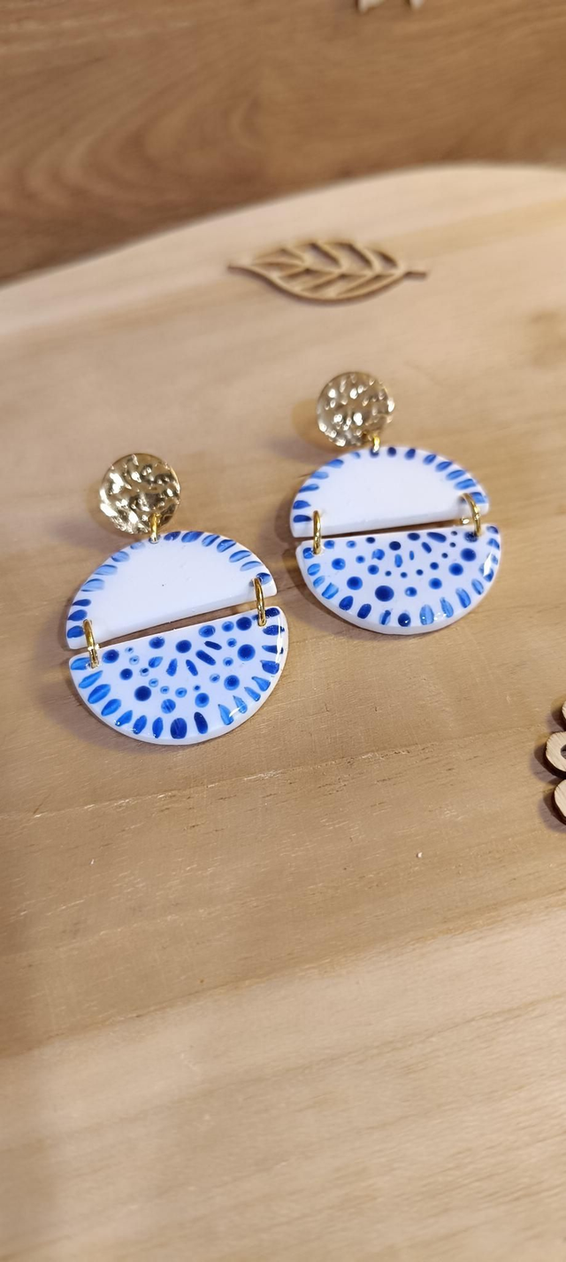 Boucles d'oreilles - Demi cercle