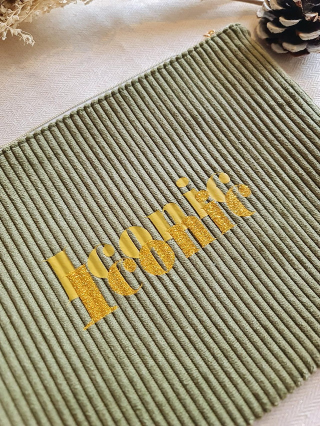 Grande pochette velours iconic