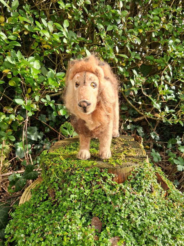 Needle Felt Lion