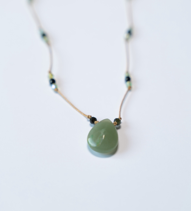 Collier SAKAR  Green aventurine