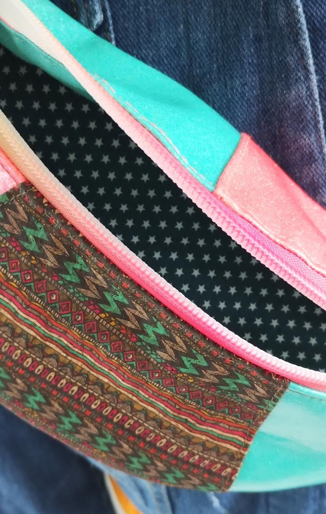 sac Banane MIX liège et paillettes, anse amovible