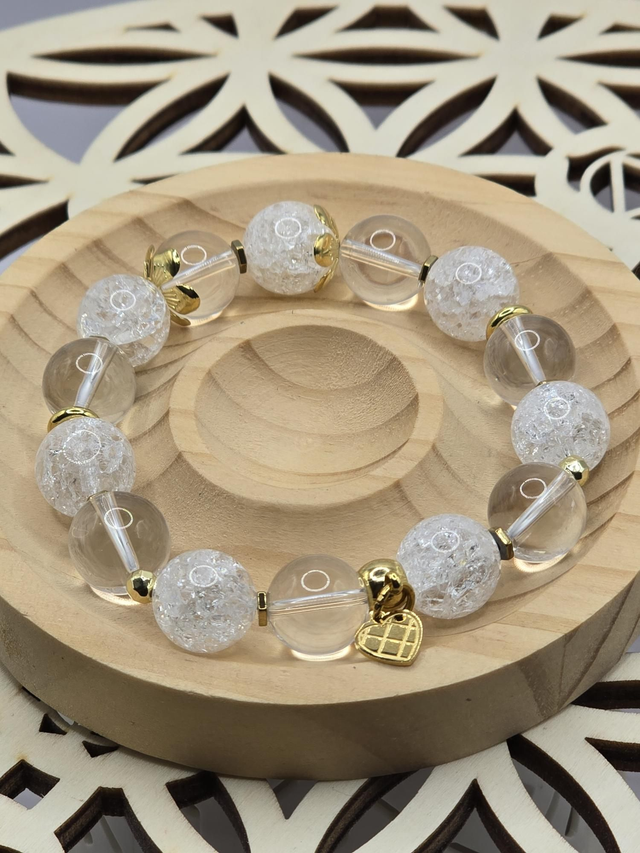 Bracelet Cristal de roche XL 1,2 cm 