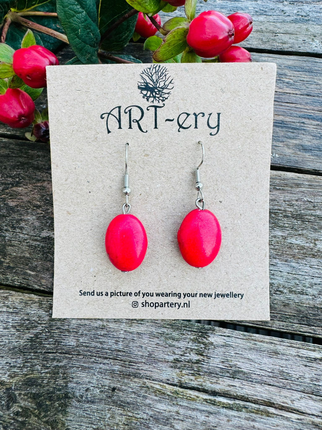 Big bead earrings