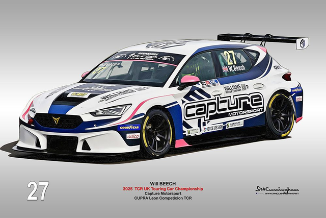 C250301 CUPRA Leon Competicion TCRUK25 Capture Motorsport Will Beech #27 DNPK_ICA7492 CAP