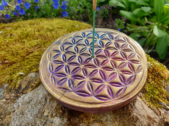 Porte-encens fleur de vie