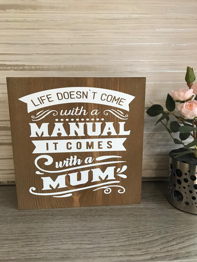 Mum solid wood freestanding block