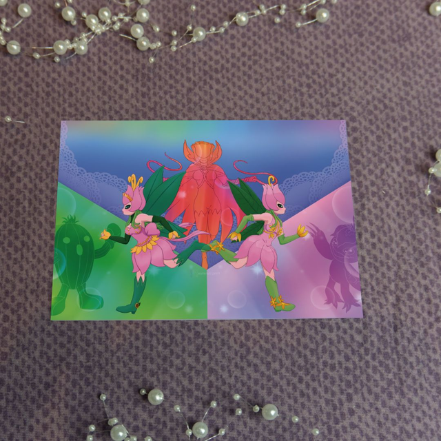 Print Lilymon (Postcard, A5, A4)