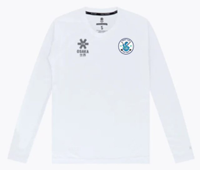 T-shirt d'entraînement - Femme (Blanc, manches longues) 