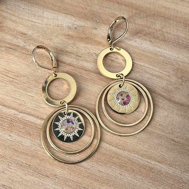 Boucles d’oreilles acier inoxydable 