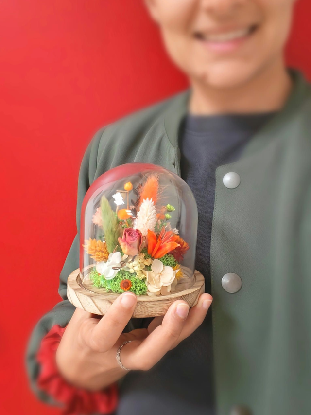 Cloche fleurie taille S - Jardin enchanté 🍂
