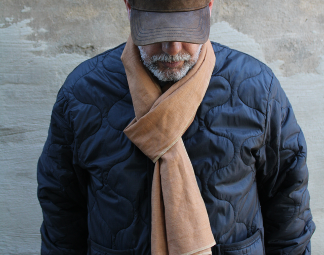 Clement - Linnen Sjaal Brown L 